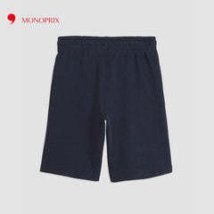 MONOPRIX DARK BLUE FLEECE BERMUDA SHORTS