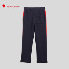 MONOPRIX DARK BLUE JOGGER WITH CONTRASTING STRIPE