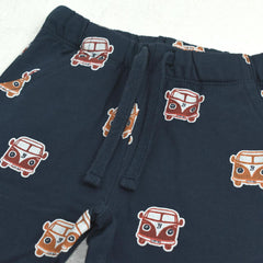 MONOPRIX DARK BLUE PRINTED TROUSER 24