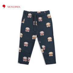 MONOPRIX DARK BLUE PRINTED TROUSER 24
