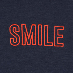 MONOPRIX DARK BLUE SMILE EMBROIDERED HOODIE