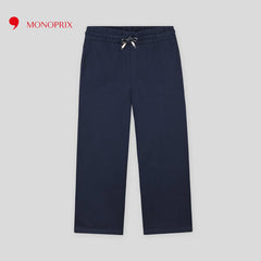 MONOPRIX DARK BLUE WIDE JOGGER TROUSER