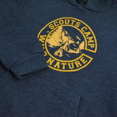 MONOPRIX DARK BLUE WILD NATURE PRINTED HOODIE