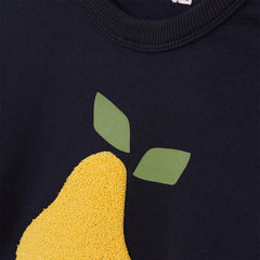 MONOPRIX DARK NAVY EMBOSSED SWEATSHIRT