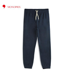 MONOPRIX DARK NAVY PLUSH TROUSER