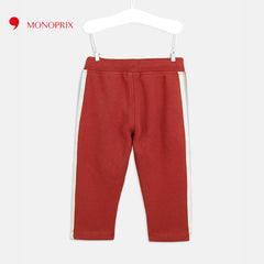 MONOPRIX ZIPPED TEDDY COLLAR WITH STRIPED SWEATSHIRT 2 PCS SET