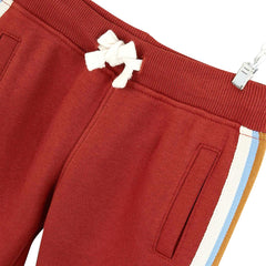 MONOPRIX DARK ORANGE JOGGER WITH STRIPES