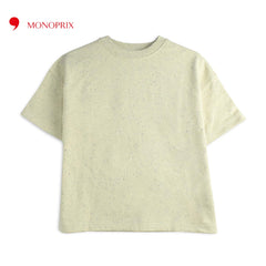 MONOPRIX ECRU PLAIN T-SHIRT