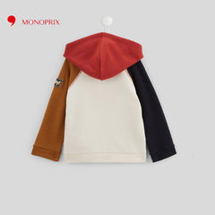 MONOPRIX FOUR COLOR HOODED SWEATSHIRT