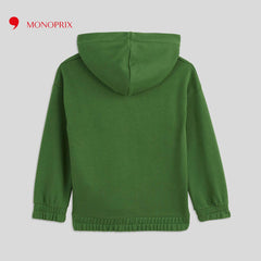 MONOPRIX GREEN NO BAD DAYS PRINTED HOODIE