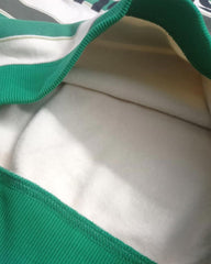 MONOPRIX GREEN STRIPED PRINTED SWEATSHIRT