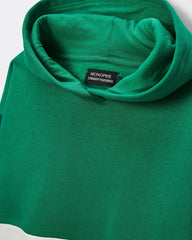 MONOPRIX GREEN TRICOLOR HOODED SWEATSHIRT