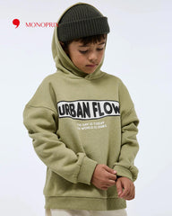 MONOPRIX GREEN URBAN FLOW HOODEDIE