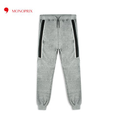 MONOPRIX GREY BLACK TRIMS TROUSER