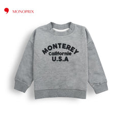 MONOPRIX GREY CALIFORNIE PRINTED SWEATSHIRT