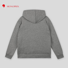 MONOPRIX GREY CAR PRINTED HOODIE