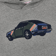 MONOPRIX GREY CAR PRINTED HOODIE