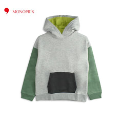 MONOPRIX GREY TRI COLOR HOODIE 24
