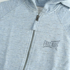 MONOPRIX HEATHER BLUE ZIPPER HOOD