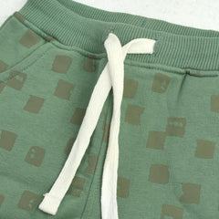 MONOPRIX KIDS GREEN PRINTED TROUSER