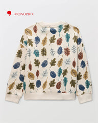 MONOPRIX LIGHT BEIGE I FEEL GOOD SWEATSHIRT