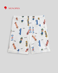 MONOPRIX LIGHT BEIGE SKATE SHORTS