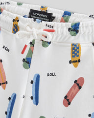 MONOPRIX LIGHT BEIGE SKATE SHORTS