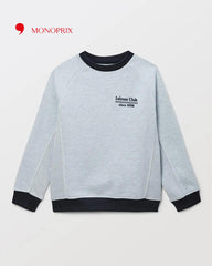 MONOPRIX LIGHT BLUE COLOR BLOCK SWEATSHIRT