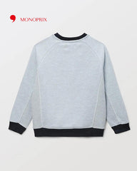 MONOPRIX LIGHT BLUE COLOR BLOCK SWEATSHIRT