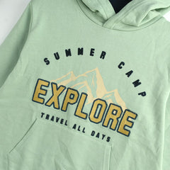 MONOPRIX LIGHT GREEN EXPLORE HOODIE