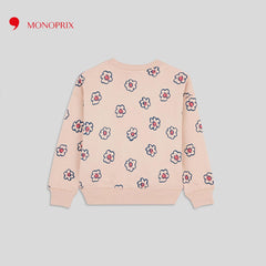 MONOPRIX LIGHT PINK FLOWERS PRINTED 6584664
