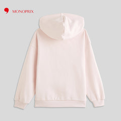 MONOPRIX LIGHT PINK HOODIE