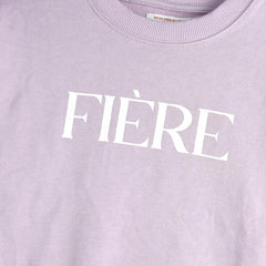 MONOPRIX LIGHT PURPLE PRINTED SWEATSHIRT