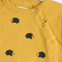 MONOPRIX MUSTARD PRINTED SWEATSHIRT 24