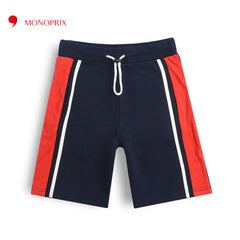 MONOPRIX NAVY BLUE CONTRASTING SHORTS