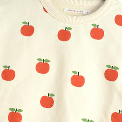MONOPRIX OFF WHITE APPLES PRINTED SWEATSHIRT