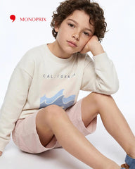 MONOPRIX OFF WHITE CALIFORNAI SWEATSHIRT