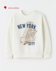 MONOPRIX OFF WHITE NEW YORK CITY SWEATSHIRT