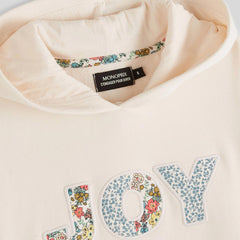 MONOPRIX OFF WHITE PATCHWORK HOODIE