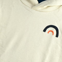 MONOPRIX OFF WHITE PRINTED HOODIE