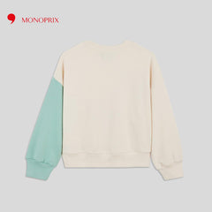 MONOPRIX OFF WHITE PRINTED SWEATSHIRT