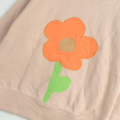 MONOPRIX ORANGE FLOWER SWEATSHIRT