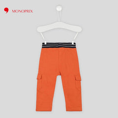 MONOPRIX ORANGE PATCH POCKET TROUSER