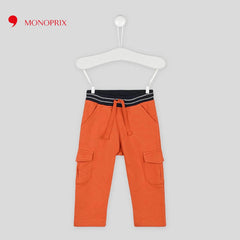 MONOPRIX ORANGE PATCH POCKET TROUSER