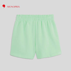 MONOPRIX PLAIN GREEN FLEECE SHORTS