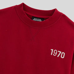 MONOPRIX RED 1970 ORGANIC SWEATSHIRT