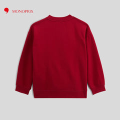 MONOPRIX RED 1970 ORGANIC SWEATSHIRT