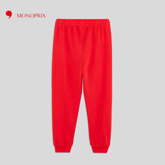 MONOPRIX RED TROUSER WITH CONTRASTING BANDS