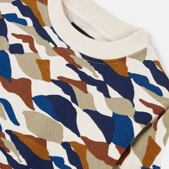 MONOPRIX ROUND NECK PRINTED SWEATSHIRT