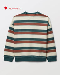 MONOPRIX STRIPED RIDING THE WAVE SWEATSHIRT